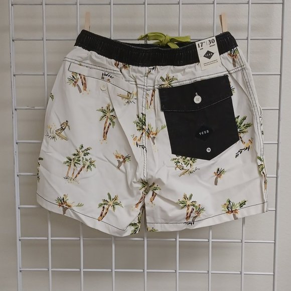 Critical Slide Society - Men's Beach Shorts-  Kahuna Board Short - Blanc - Picture 2 of 3